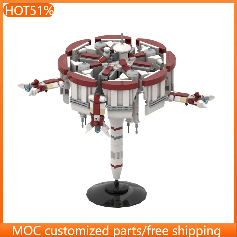 

548 PCS Modular Building Haven-class Medical Station + 3x Frigates MOC Customize Modular Building Block DIY Festival Toy Gift