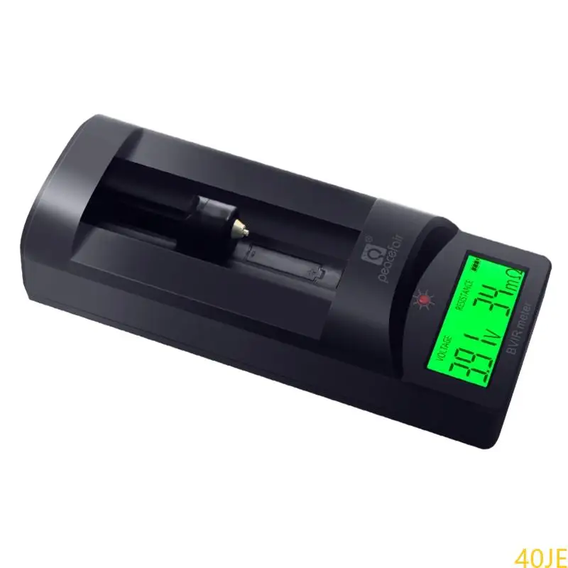 

40JE Battery Checker Tester with Backlight Lithium Internal Resistance Test Meter Battery Tester for AA/AAA Battery