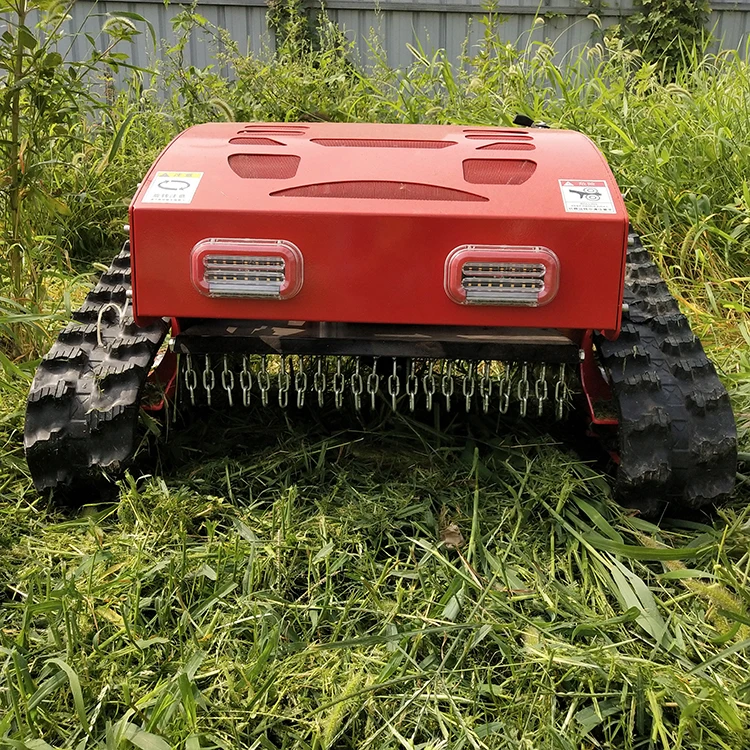 With Snow Shovel 55cm Cutting Width Remote Control Reel Mower Garden Crawler Petrol Lawn Mower CE ISO Certified
