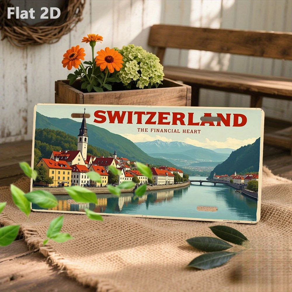 2D Flat, 2D Flat Surface, for Decorative Use Only, Not an Official License Plate. Suitable for Outdoor Signage and Wall Decor. S