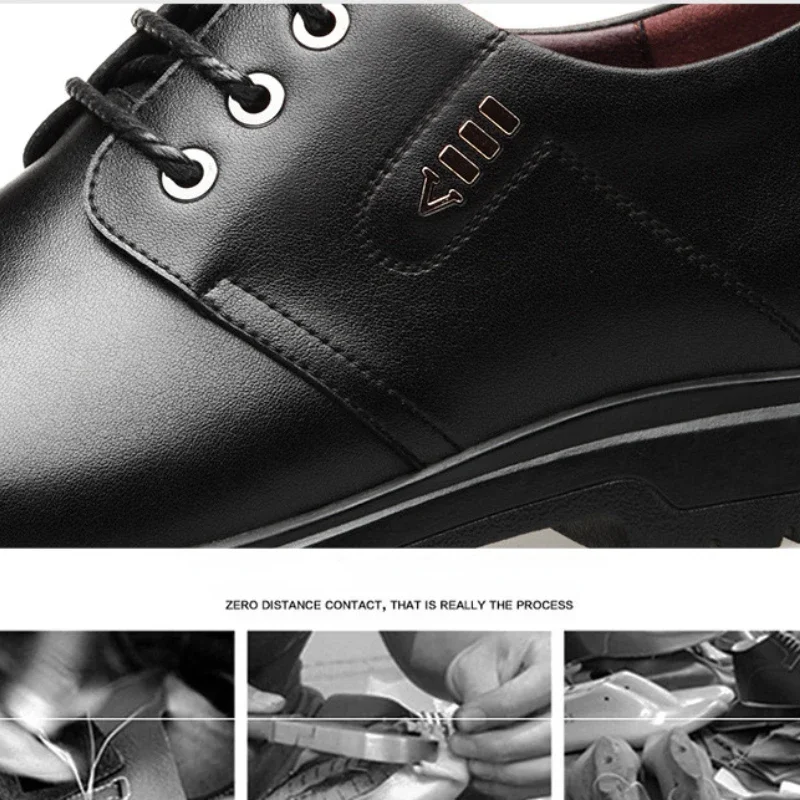 Chaussures en cuir Oxford à lacets pour hommes, chaussures provoqué décontractées, fête de mariage, bureau, travail, marque de créateur