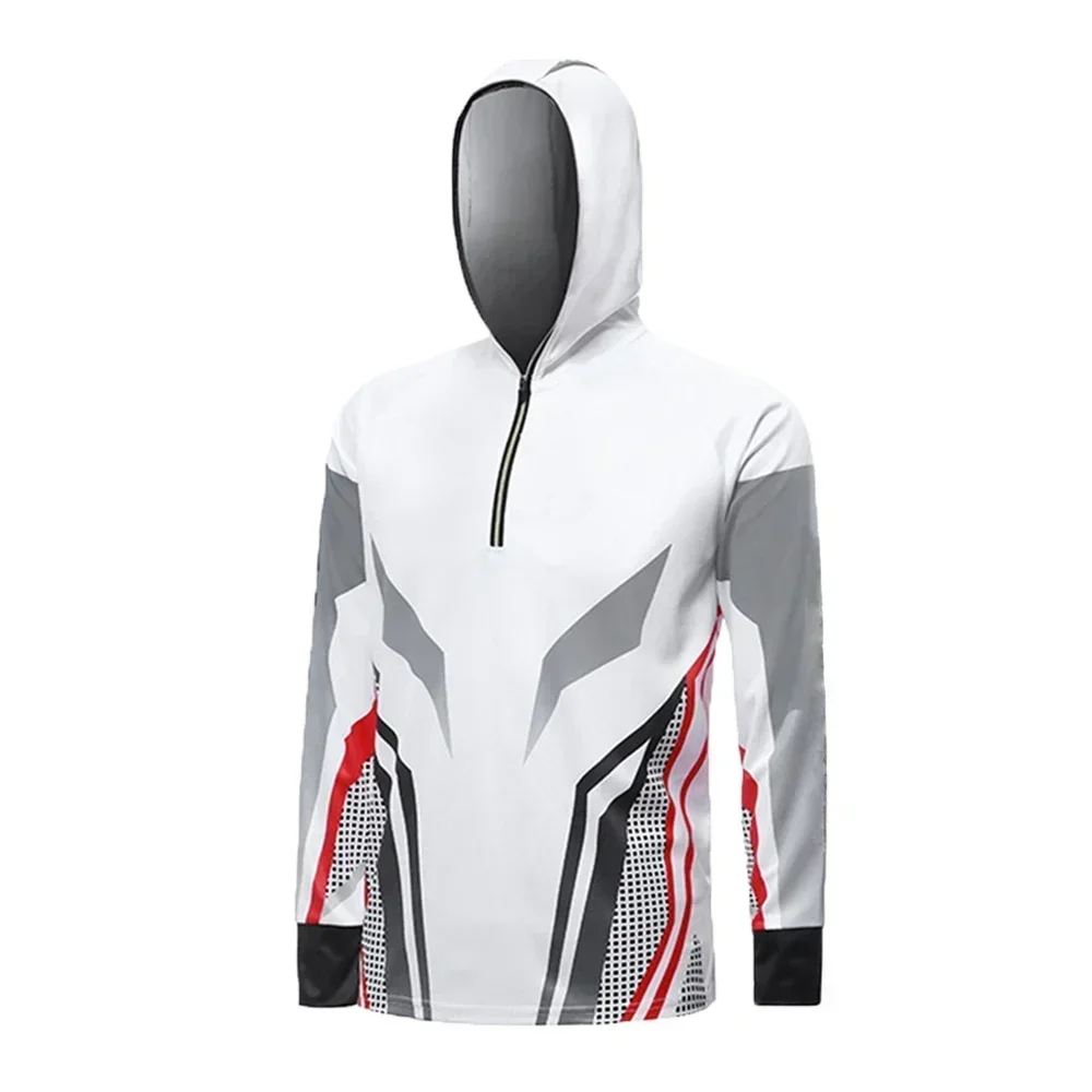 2024 جديد الصيف الرجال الصيد الفانيلة واقية من الشمس قميص تنفس التجفيف السريع طويلة الأكمام الشمس حماية ملابس الصيد