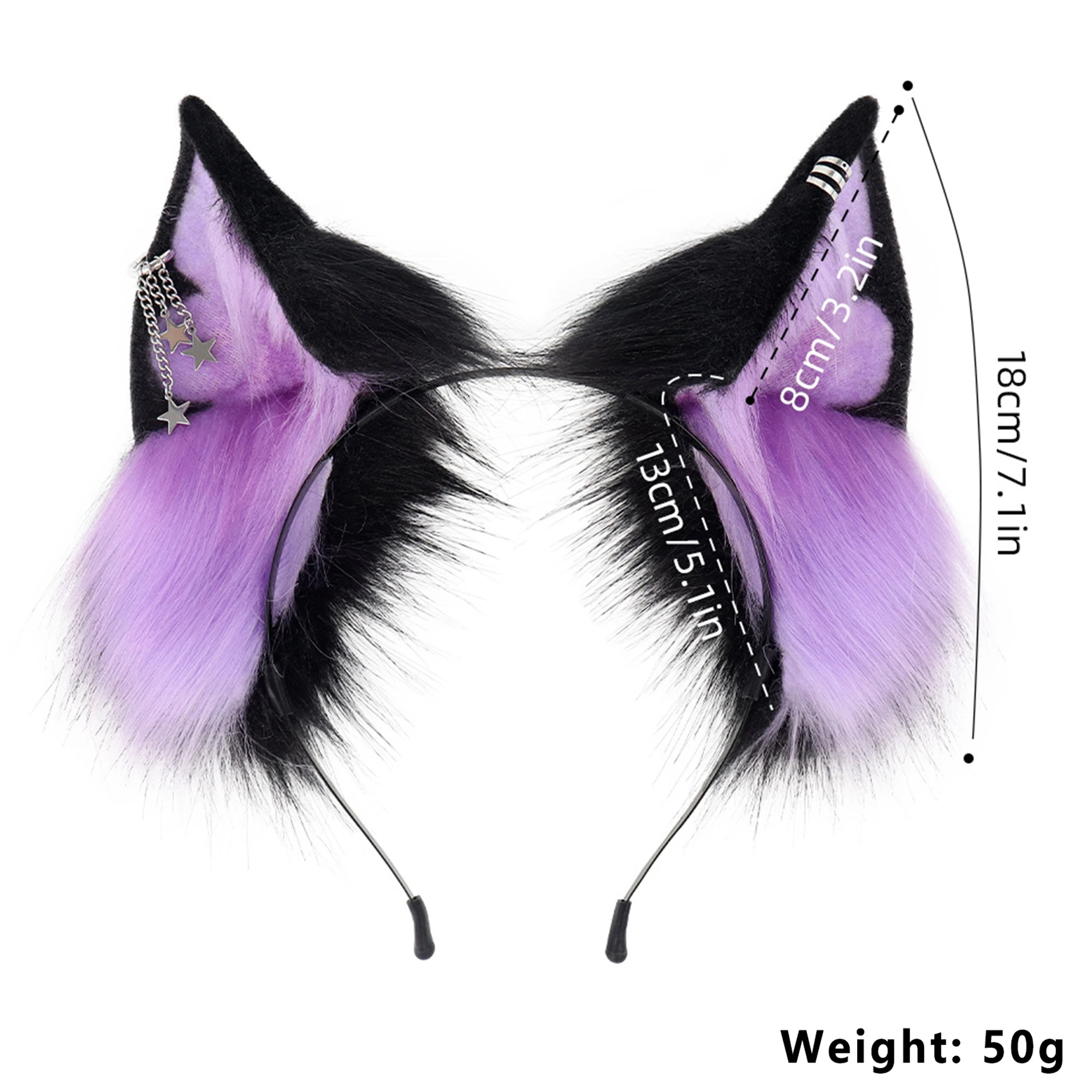 عصابة رأس على شكل آذان قطة سوداء للنساء، إكسسوارات شعر لطيفة للهالوين للحفلات التنكرية، تلبيس خوذة ممتعة ومرحة #4