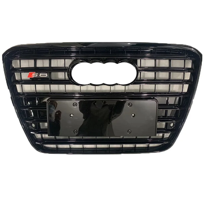 

Factory price A8 change to RS8 auto front bumper grille for audis high quality mesh S8 grill 2010-2014