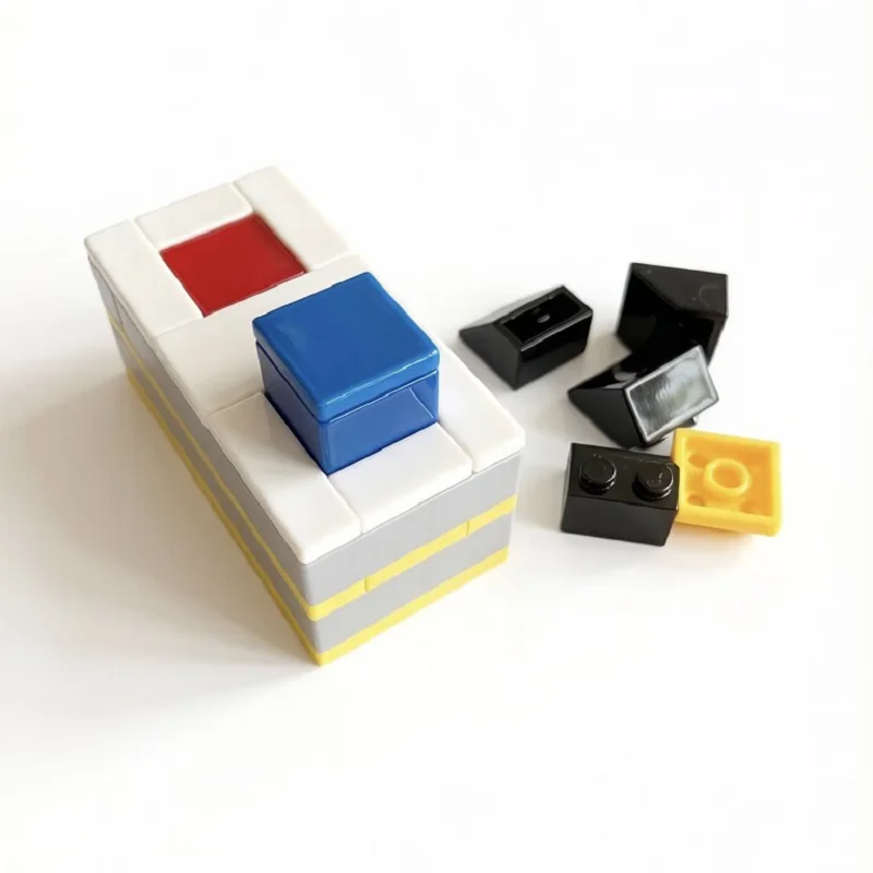 MOC building block set puzzle DIY assembled building block toy set fingertip decompression button toy decompression artifact