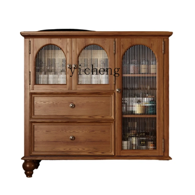 

Xl Vintage Sideboard Cabinet Wall Solid Wood Tea Cabinet Living Room Home Coffee Cabinet