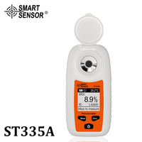 Handheld Sugar Refractometer Sugar Concentration Meter Densimeter 0-35% Brix Saccharimeter Fruits Grapes Sugar Tester