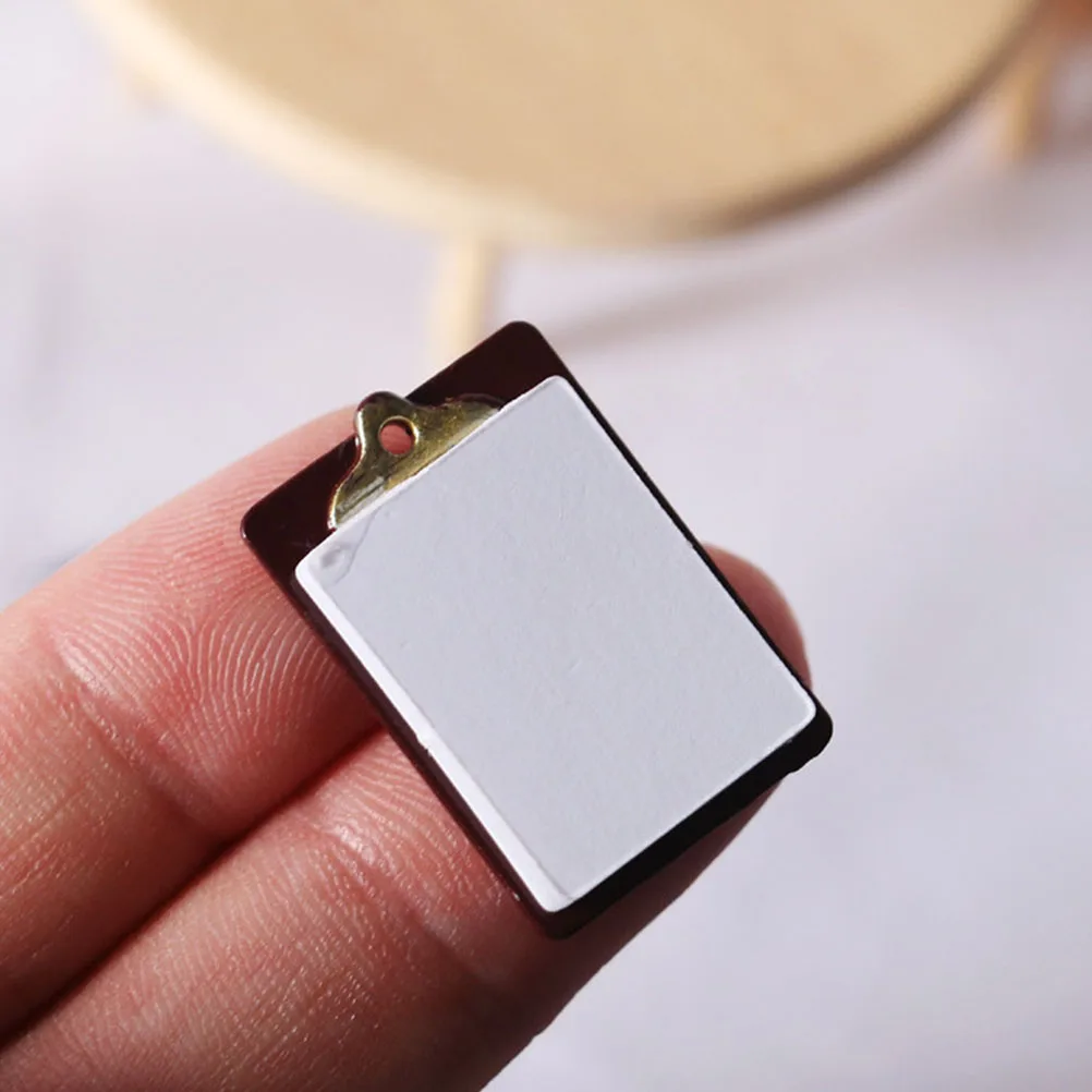 

Mini Writing Board Kids Diy Decor Children Mini House Decorative Prop Funny Photo Prop Alloy Paper Materials Lifelike