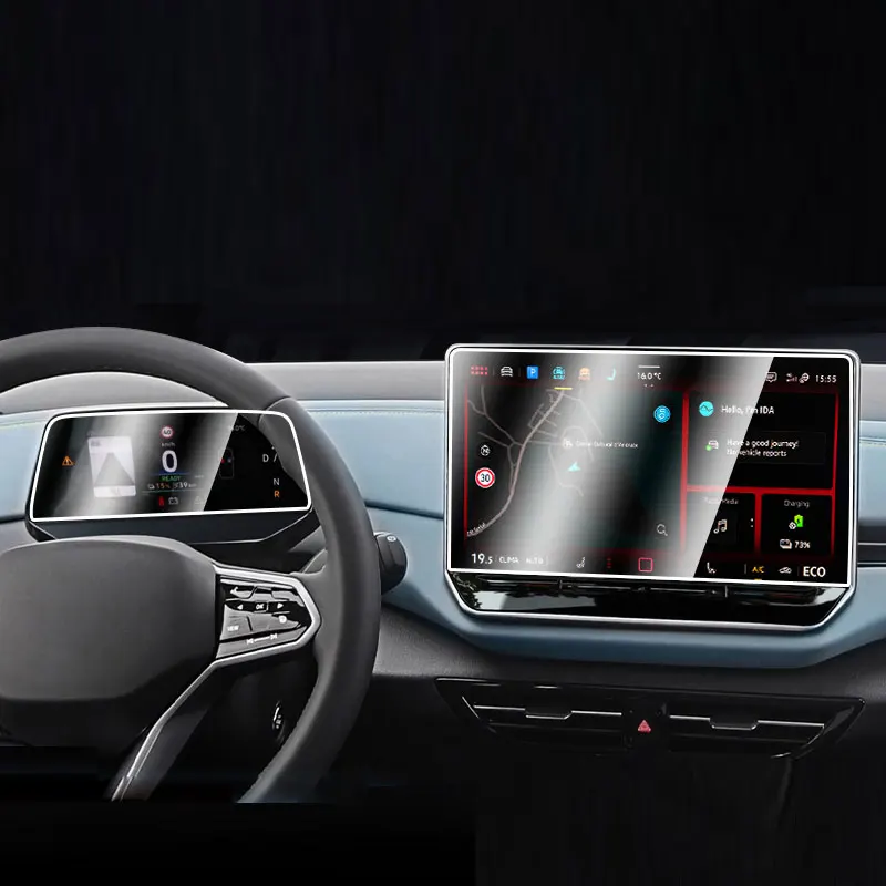 واقي شاشة من الزجاج المقسى لسيارة VW ID3 ID4/ID.3 ID.4 2025 12.9 بوصة نظام ملاحة GPS للسيارة وفيلم واقي لوحة القيادة 5.3 بوصة #4