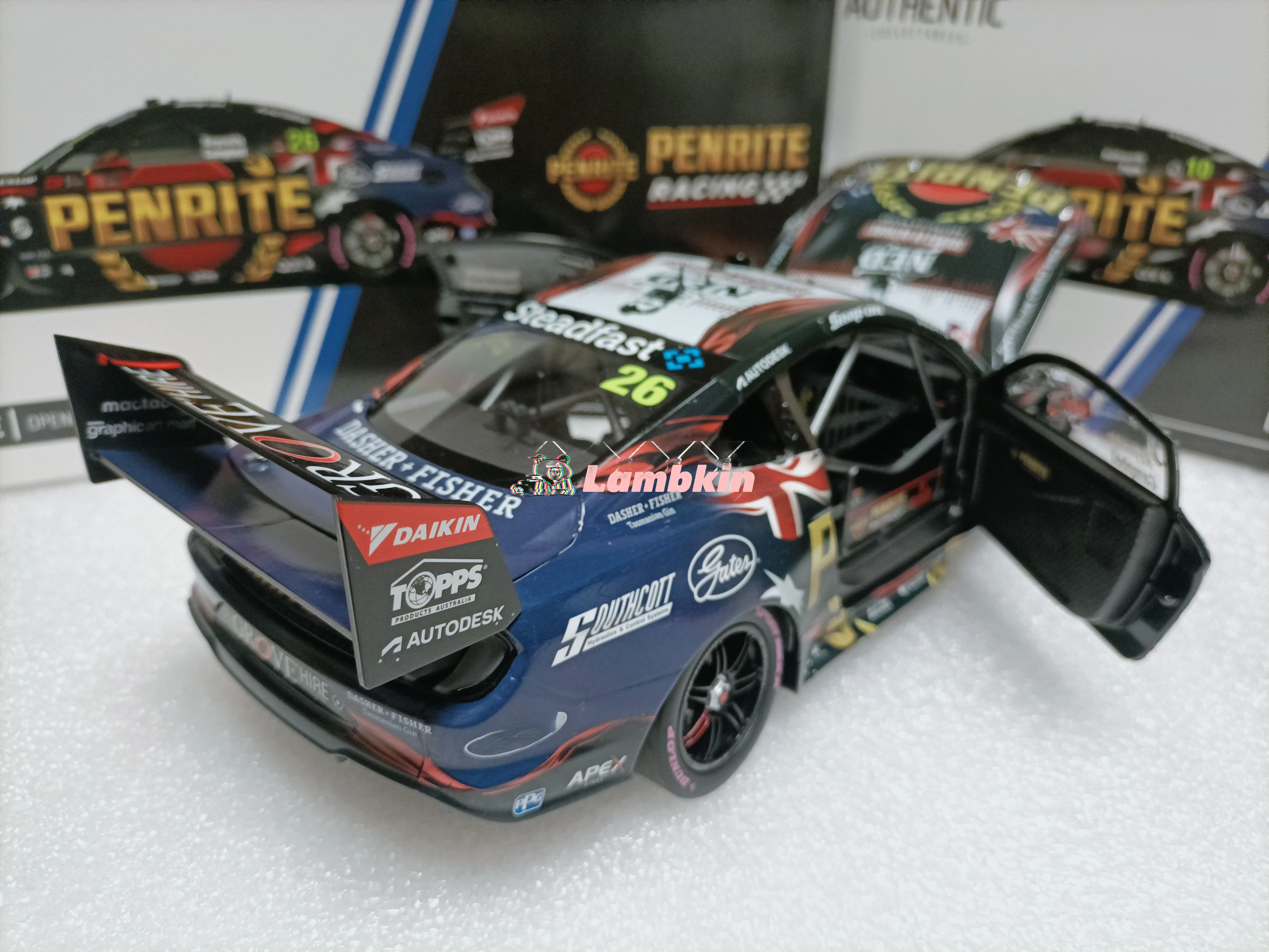 Authentieke 1:18 Voor Gt #26 Penrite Racing 2022 Repco Ba Thurst 1000 Coureur David Reynolds/Matt Campell