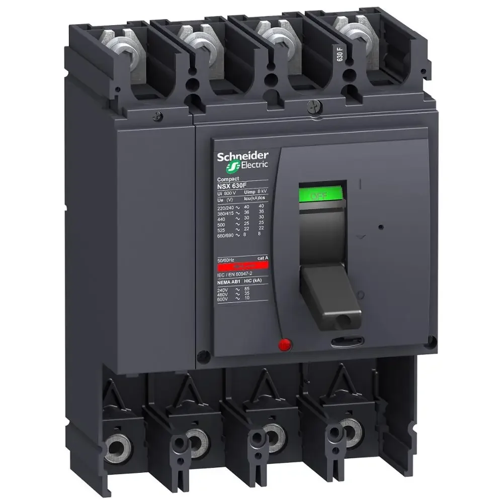 Telemecanique Circuit Breaker Box NSX MCCB NSX630F Breaker Circuit Compact NSX630F 36kA 415 VAC 630A 4P Without Trip Unit C63F4