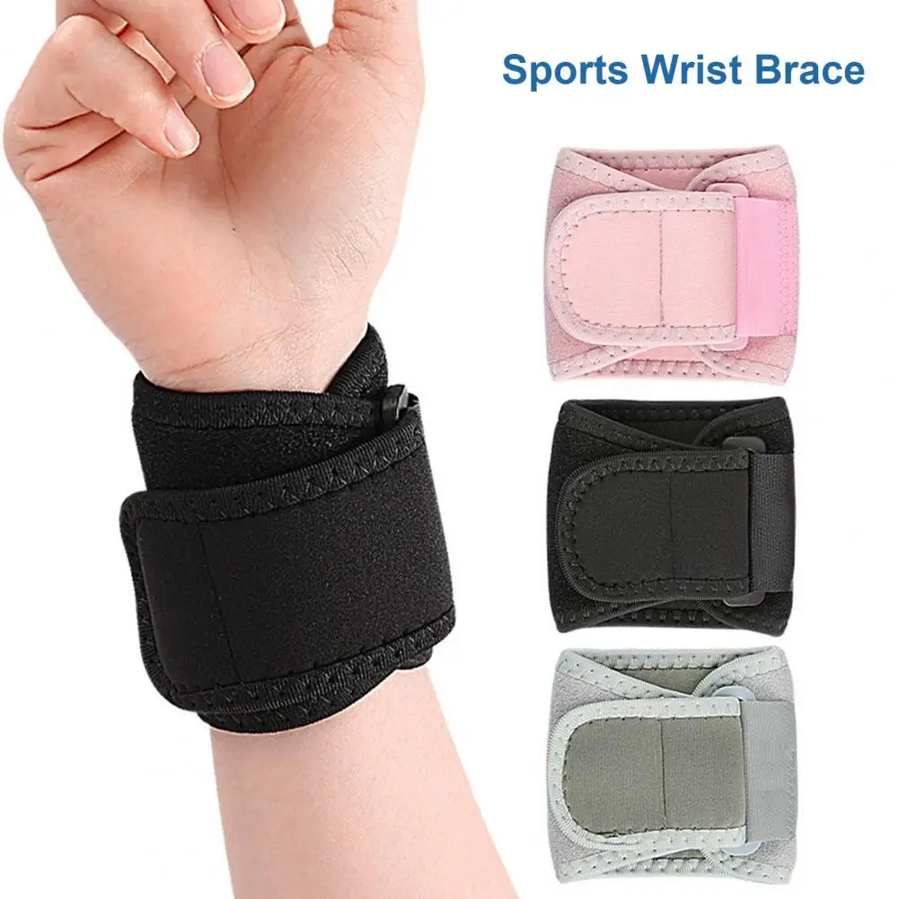 Wrist Brace Adjustable Fastener Tape Design Breathable Fabric Wrist Compression Strap Sports Wrist Wrap For Men Women 손목밴드