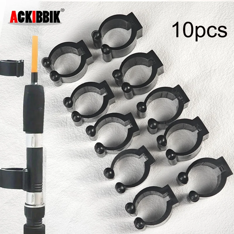 Ackibbik 10 stücke Wand Halterung Angelrute Halter Rack Lagerung Clips Pole Racks Angelrute Rack Billard Snooker Queue Ortung Clip