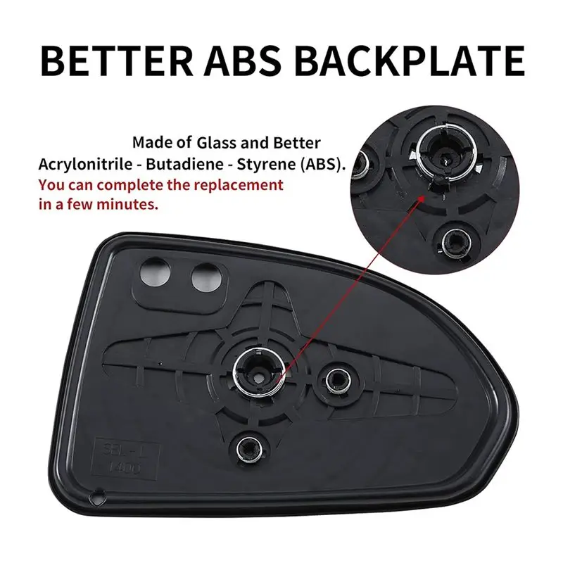 A13F-Car Rearview Side Mirror Glass Lens For HONDA FIT JAZZ GD1 GD3 2005-2008 CITY GD6 GD8 76253-SEL-P01 76203-SEL-P01 Replaceme