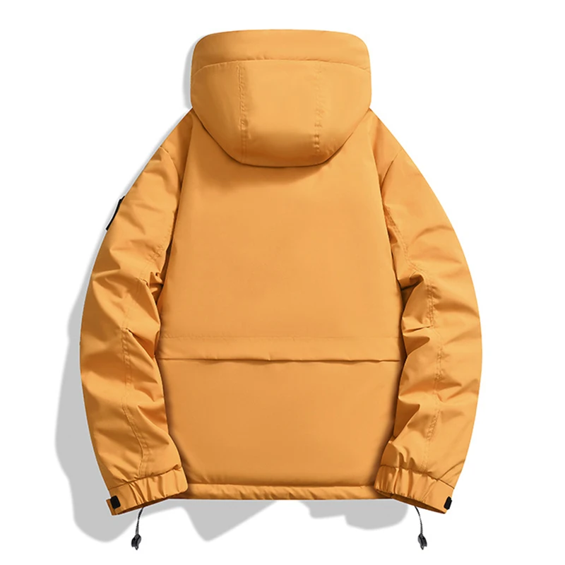 2026 Winter Jacket Men Thick Warm Padded Parka Waterproof Windproof Hooded Coat Windbreaker Jacket