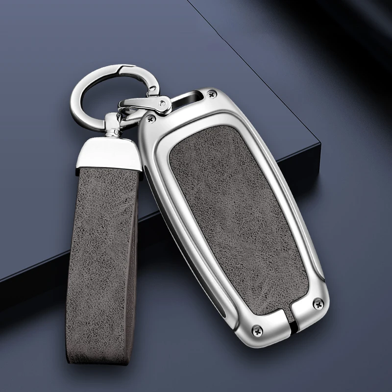 

Zinc Alloy Leather Car Key Case Cover Shell For Audi A1 A3 8V A4 B8 B9 A5 A6 C7 A7 A8 Q3 Q5 Q7 S4 S6 S7 S8 R TT Accessories