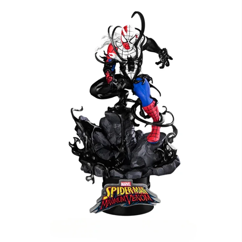 The Marvel Venom Cosmology Series Spiderman Iron Man Groot Action Figure Toys Collectible Model Desktop Collection Ornament PVC