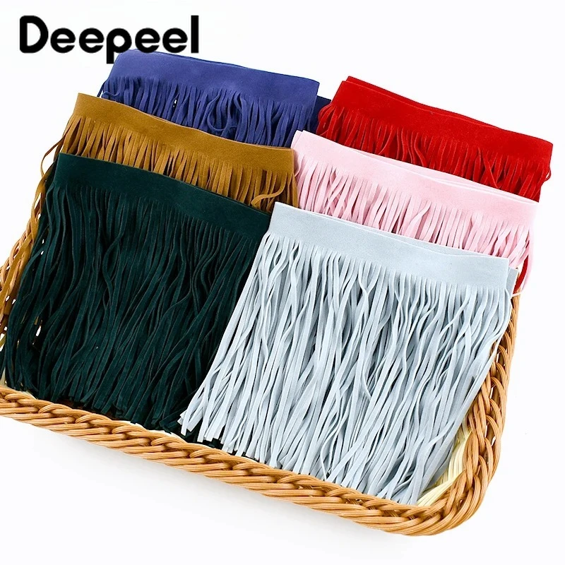 2 متر 10-30 سنتيمتر جلد الغزال شرابات هامش الدانتيل تقليم الستار فستان الزخرفية الزركشة خياطة هامش شرابة اكسسوارات #6