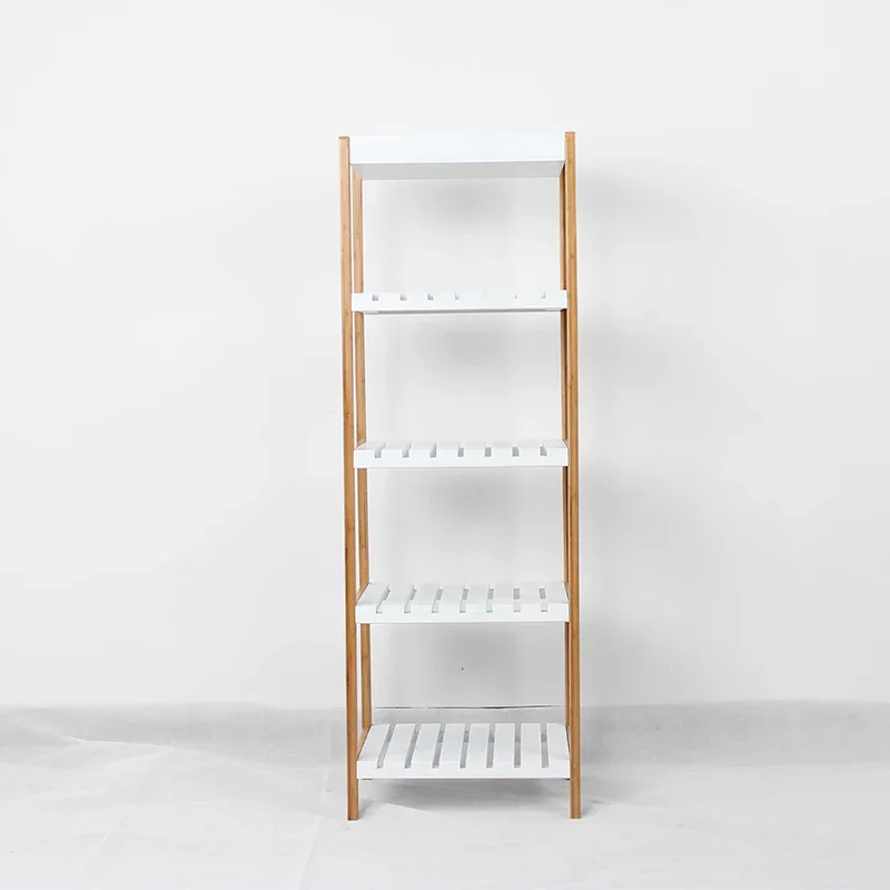 Direct Bamboo Multi-layer Display Standing Customized Frame CD Shelf Rack