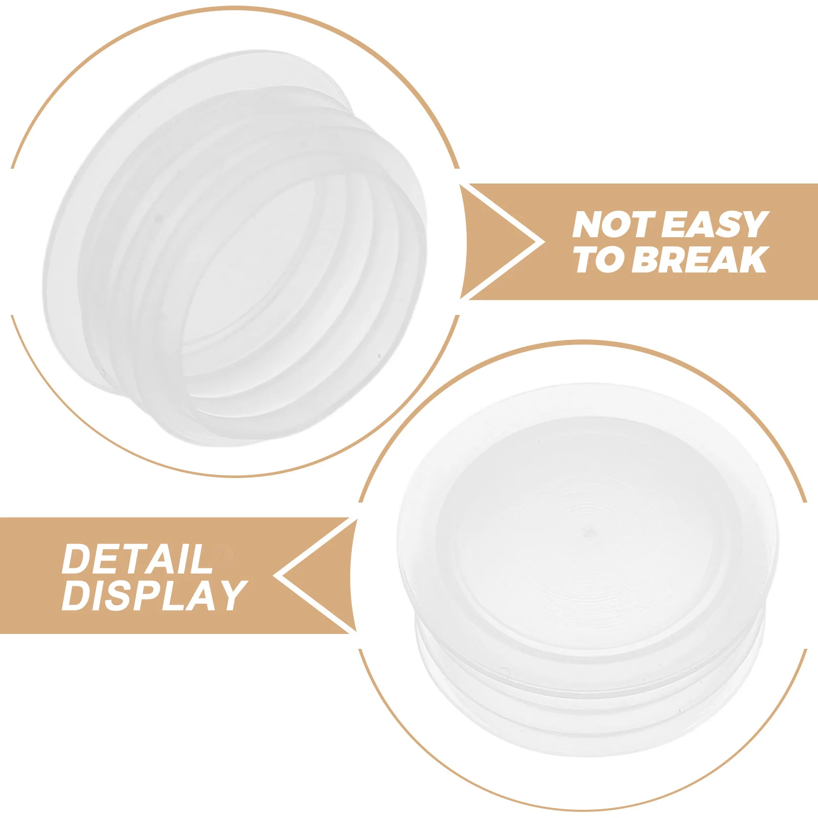 100Pcs Bottle Inner Plug Leakproof Plastic Stopper Airtight Cap Insert for Travel Lotion Makeup Containers Reusable