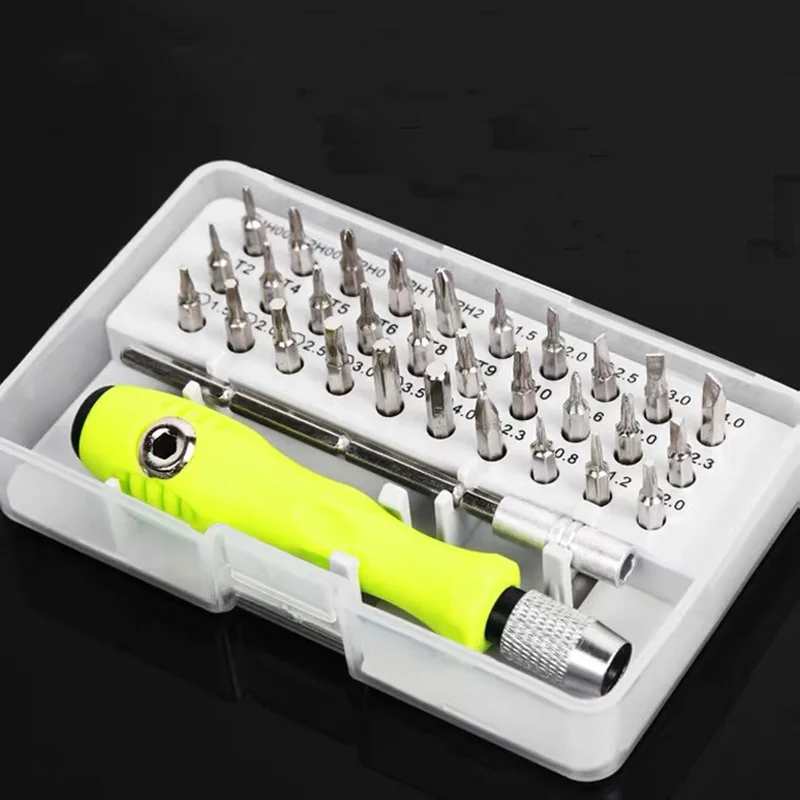 

Creative 32 In 1 Screwdriver Set Precision Mini Magnetic Screwdriver Bits Kit Phone Mobile IPad Camera Maintenance Tool Repair