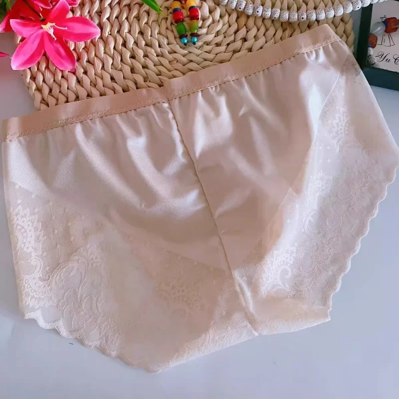 

Sissy Panties Cross Dressing Erotic Underwear Man's Sexy See Through Lace Bow Briefs Live Show Dance Costumes Private Party