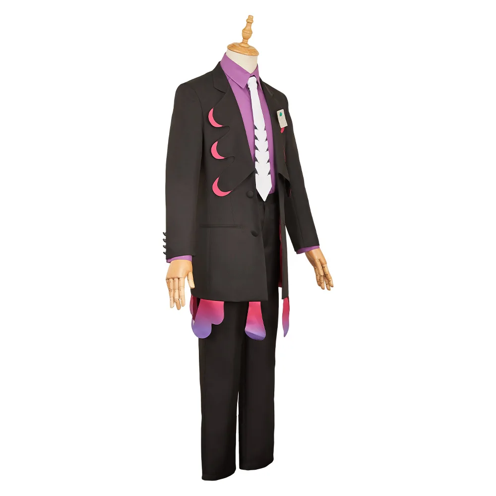 Corbeau Costume Cosplay Karasuba Fantasia Uomini adulti Travestimento Uniforme Cappotto Pantaloni Cravatta Abiti Vestito da festa di carnevale di Halloween
