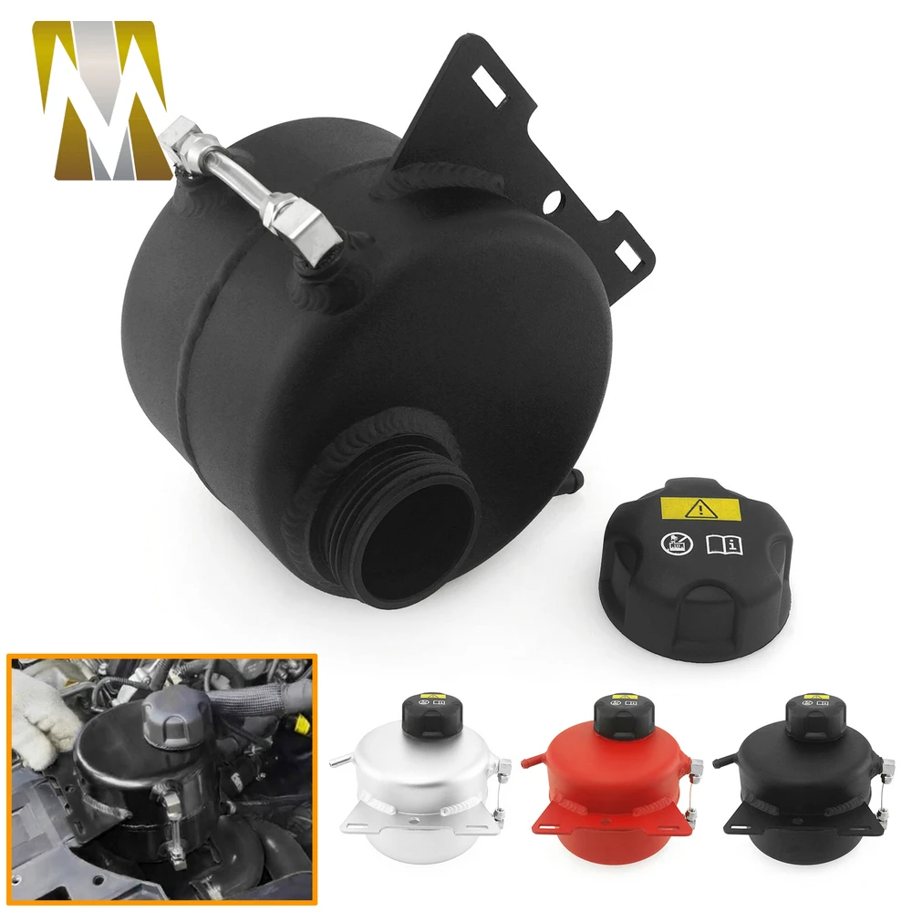 

For Mini Cooper R56 R57 R55 R58 Car Accessories Coolant Header Expansion Overflow Water Tank & Cap Reservoir Can Aluminum