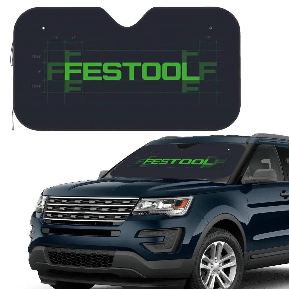 

Festool Powertool Sunshade Windscreen Car Front Windshield Window Sun Visor Accessories Covers