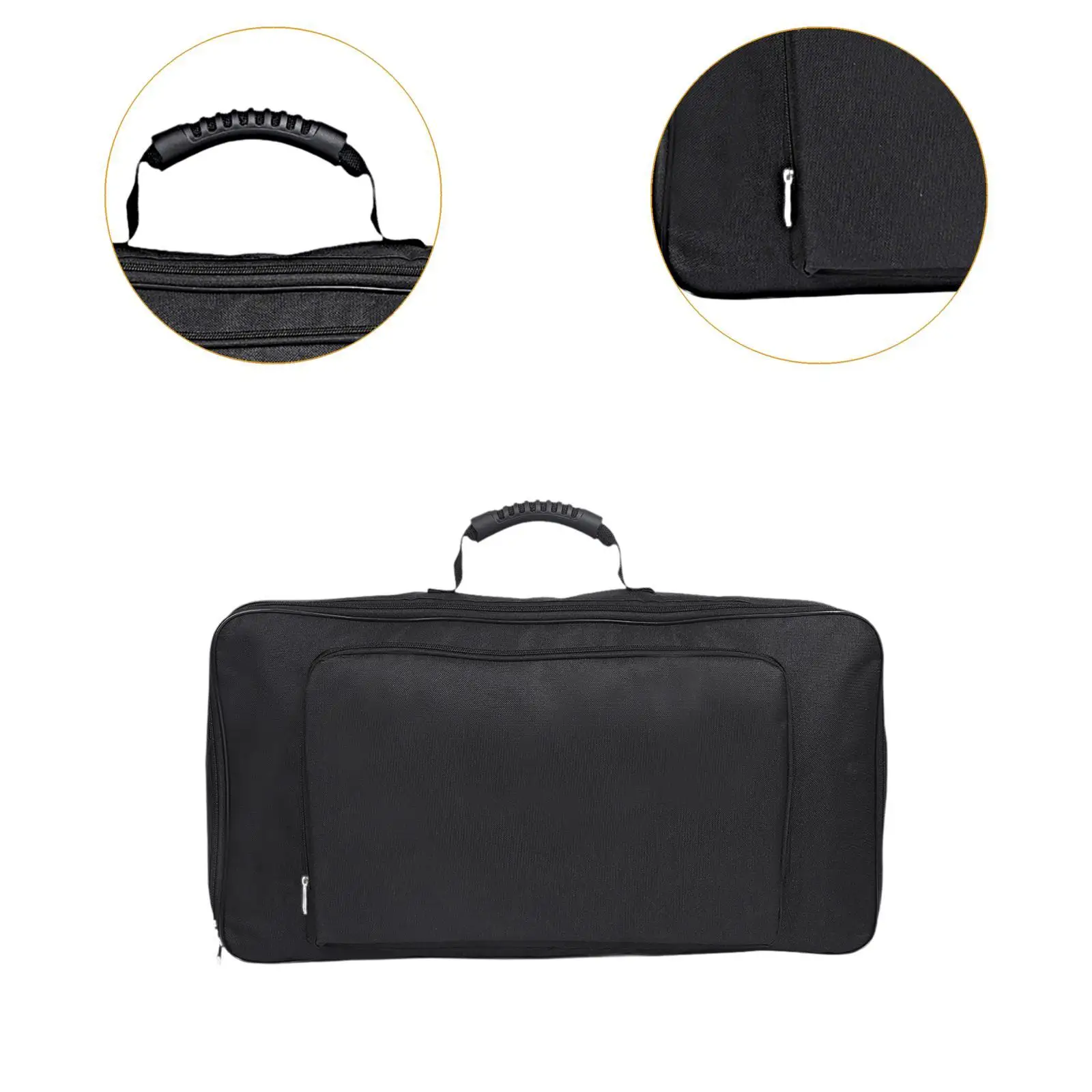 Bolsa para tablero de pedales de efectos de guitarra, bolsa para concierto, tela Oxford profesional de 23,62 pulgadas x 12,99 pulgadas