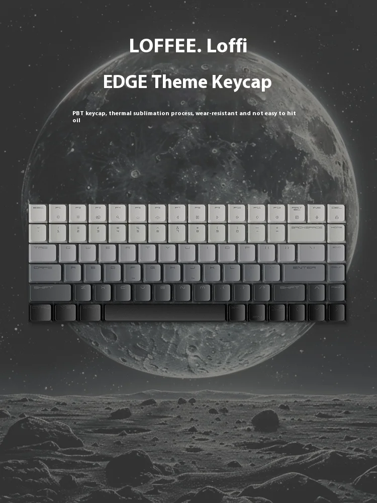 Imagem -04 - Edge-ergonomic Low Axis Theme Keycaps 84 Teclas Pbt Sublimação Térmica sem Lubrificação Teclado Mecânico lo