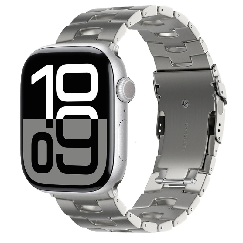 Metalowy pasek Oracle Titanium do Apple Watch Ultra3 11 10 9 8 7 6 5 4 SE Advanced Bracelet iWatch 49mm 46mm 45mm 41mm 44mm 42mm