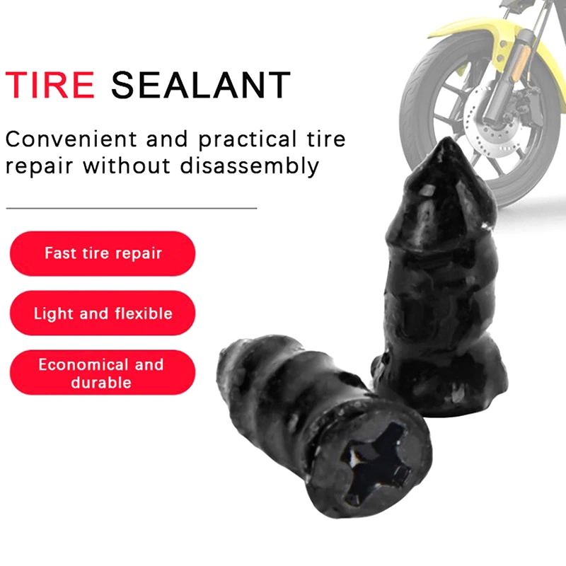 20 pçs carro motocicleta vácuo pneu reparação unhas caminhão scooter bicicleta pneu punctura ferramentas de reparo unhas de borracha acessórios do pne