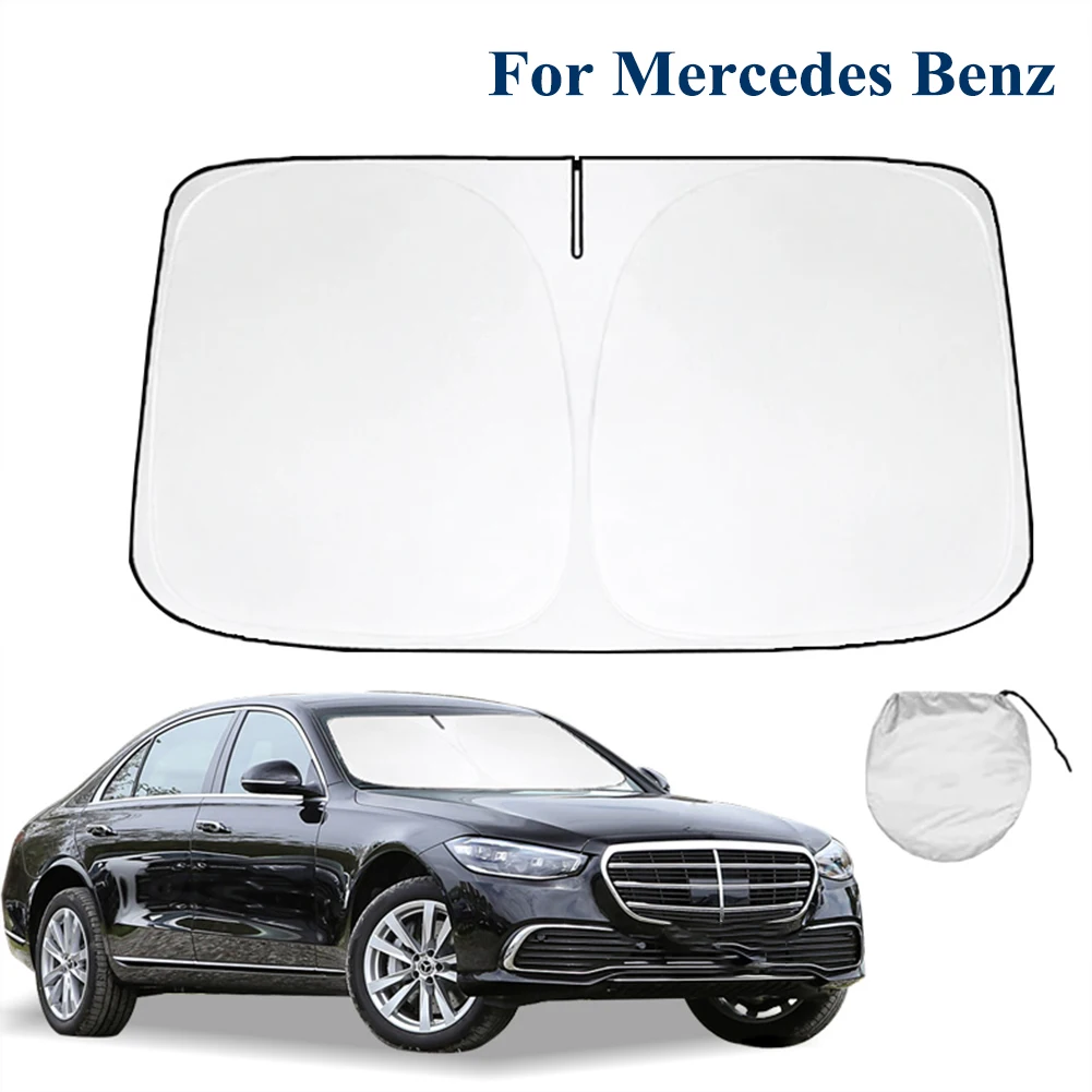 

Car Windshield SunShade Protector Accessories For Mercedes Benz S-Class W126 W116 W140 W220 W221 W222 Anti UV Reflector Visor