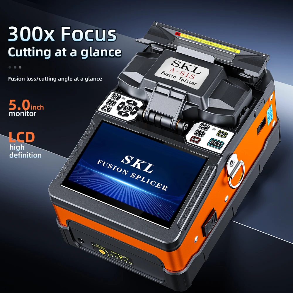 A-81S Fully Automatic FTTH Fiber Optic Welding Splicing Machine Optical Fiber Fusion Splicer