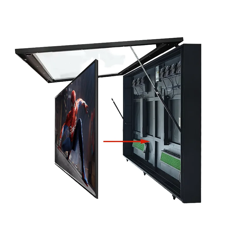 Outdoor TV Enclosure  65 Inch TV Enclosure Waterproof and Explosion-Proof  Television Enclosure