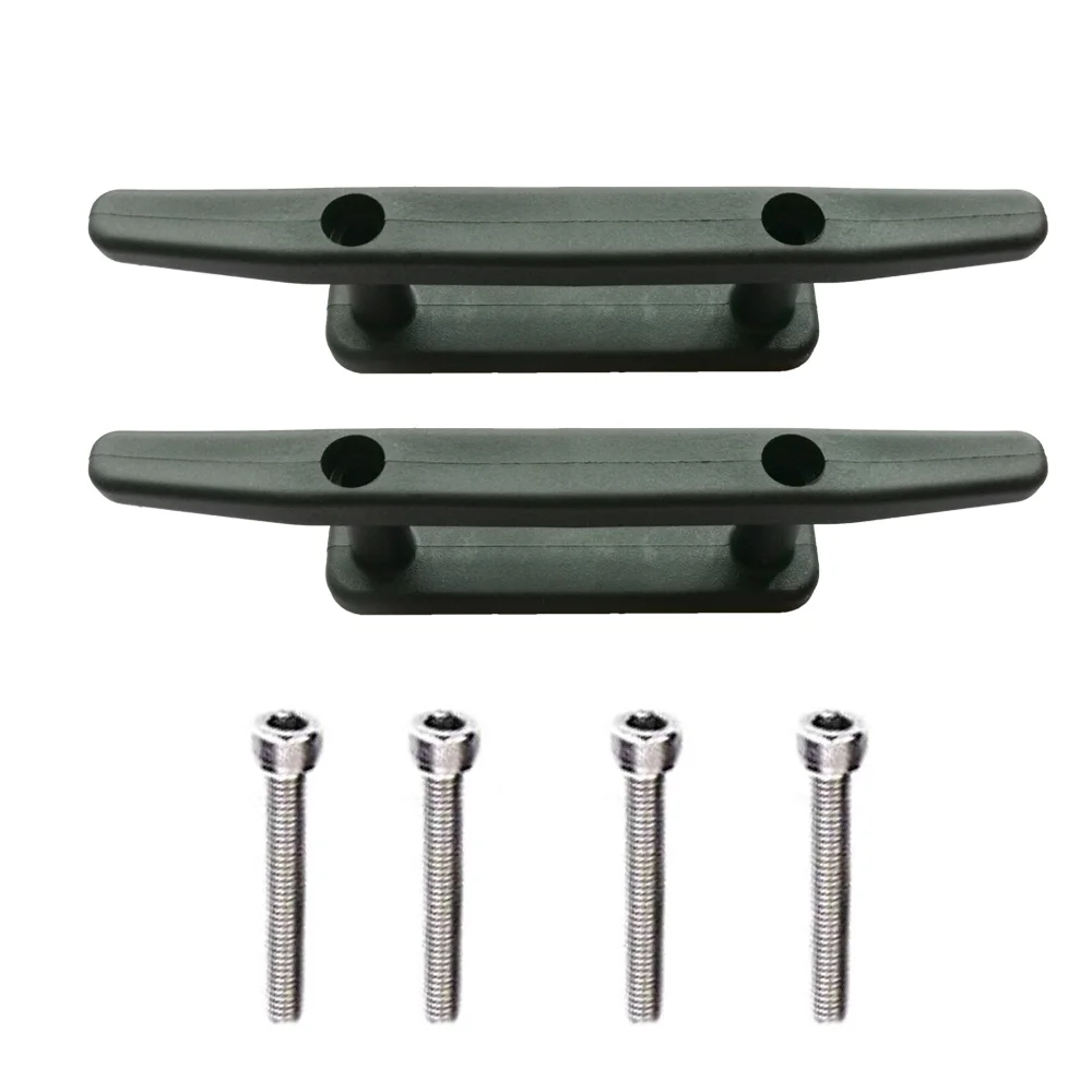 Boat Open Base Cleat Rowing Boat Canoe Kayak Mooring Deck Mount Anchor Cleat Kayak Slide Rail Mount