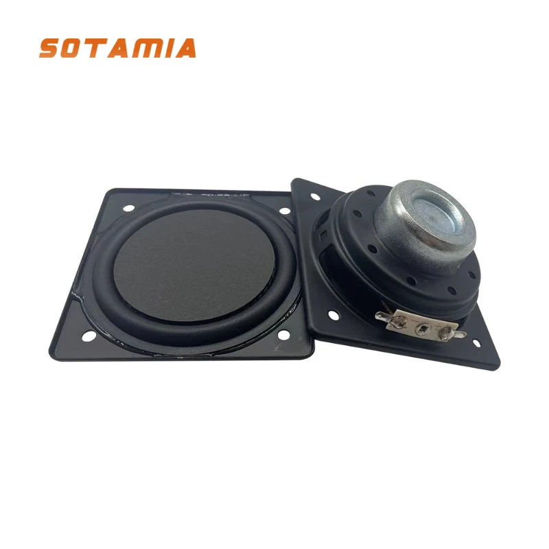 SOTAMIA 2PCS 3 Inch Ultra Thin Honeycomb Panel Diaphragm Subwoofer TV Education Machine Flat Panel Strong Magnetic Subwoofer