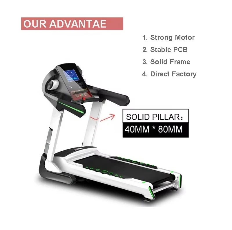 Folding Incline Commercial Treadmill Mini Ac Fitness Desk Black Running Machine Run Sensor Office Walking Foldable Gym Spares