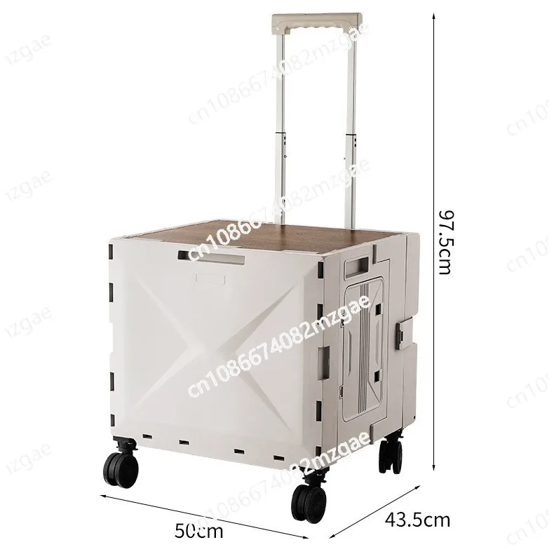 Latest Outdoor Camping Storage Box with Wheels and Foldable Design, Ideal for Picnics, Stall Setups and Team Activities