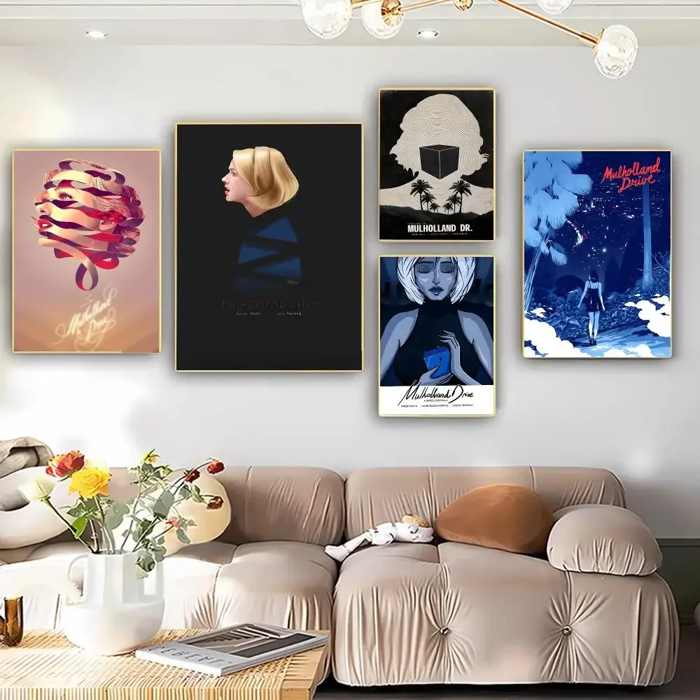 Mulholland Drive Movie Psychological Thriller Poster HD Advanced Aesthetic Printing Paper Wall Art for Living Room Home Decor