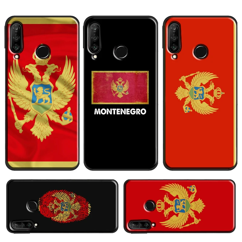 Montenegro Flag Case For Huawei P Smart 2019 Z P30 Lite P20 P40 Pro Mate 20 Lite Nova 5T Honor 50 10i 8X 9X