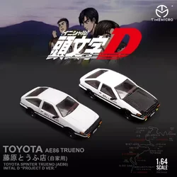 TIME MICRO 1: 64 Initial D AE86 Mazda RX-7 Tesla BMW M4 Alloy Simulation Car Model Diecast Alloy Collection Gift