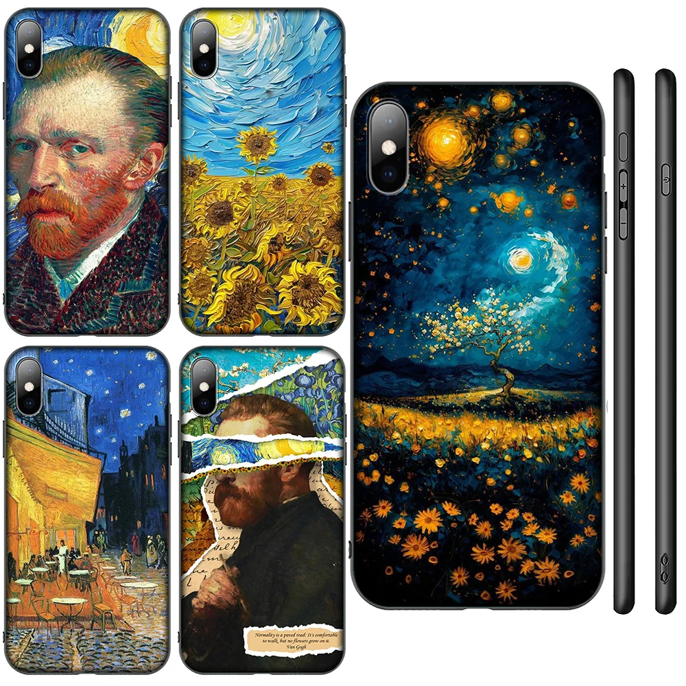 HA167 Van Gogh Oil Painting Soft Case for Realme C20A C20 C21 C21Y C25 C25S C25Y C30 C31 C33 C11 C12 C15 Narzo 20 50i X2 XT Pro