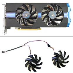 그래픽 비디오 카드 선풍기 VAPOR-X R9 270X 2G GDDR5 OC, 부스트 GPU 선풍기 포함, 사파이어 R9-370X, 270, 280, 280X, 285X 쿨러 냉각 선풍기