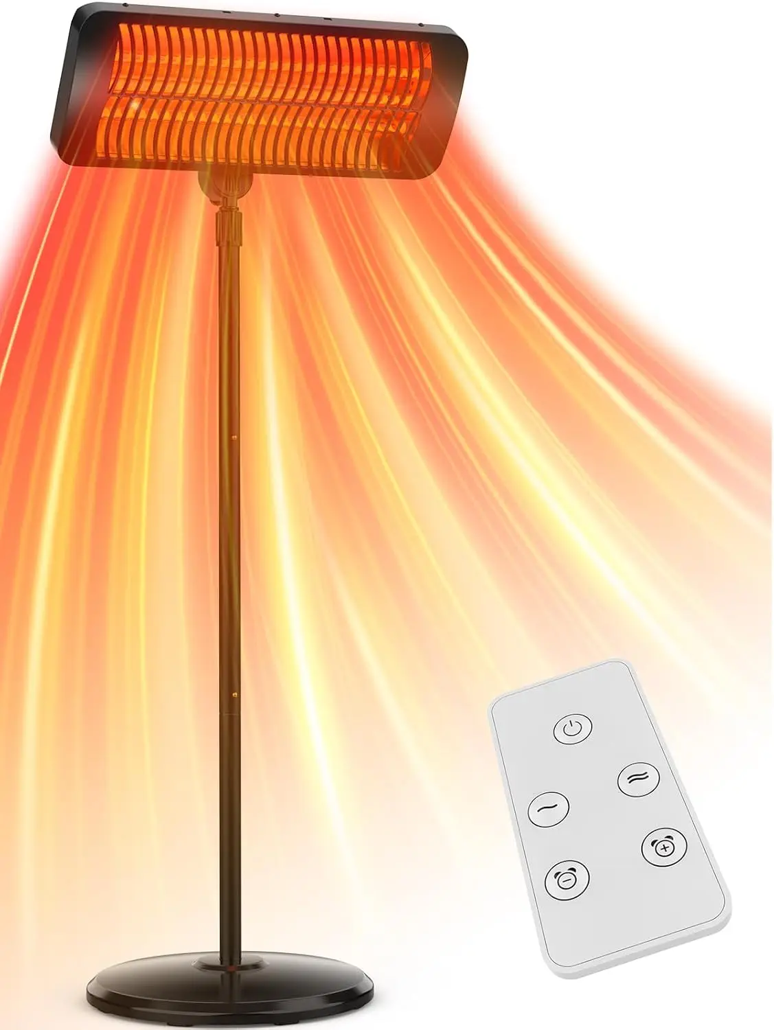 Electric Infrared Patio Heater, 1500W Outdoor Heater for Patio Areas