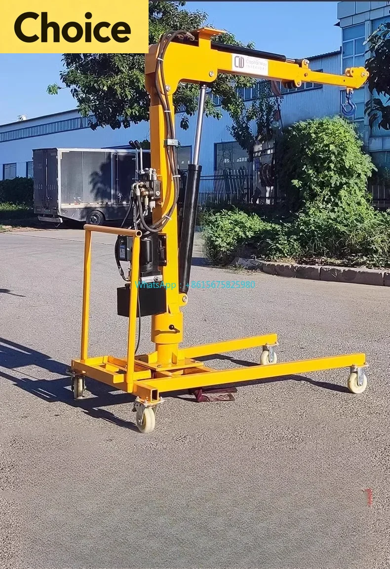 Mobile Hydraulic Jib Crane, Simple Rotation Truck Loading Cantilever Hoist