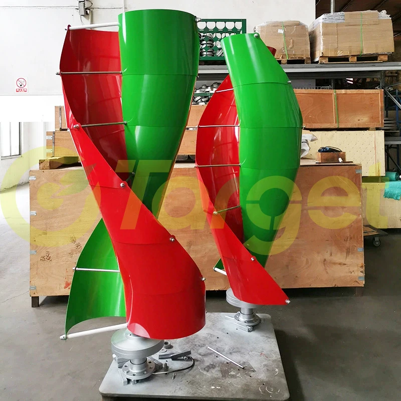 20KW Wind Turbine 48V 12V 15KW Vertical Axis Maglev Plant High Voltage Generator With Hybrid Charge Controller For Farm Home Use