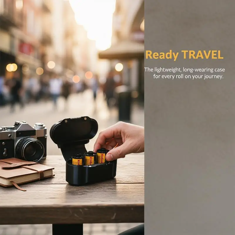 Protective Film Storage Box holds 35mm 120 135 Films Perfect for Safe Travel and Storage 1 PCS
