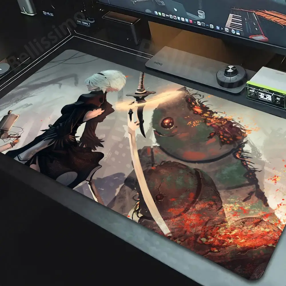

2B Nier Automata Anime Girl Mousepad Large Gaming Big Mouse Pad LockEdge Thickened Computer Keyboard Table Desk Mat Xxl 900x400